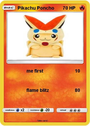 Pokemon Pikachu Poncho