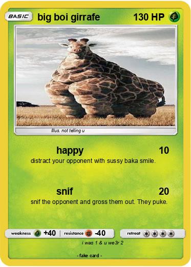 Pokemon big boi girrafe