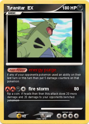 Pokemon Tyranitar  EX