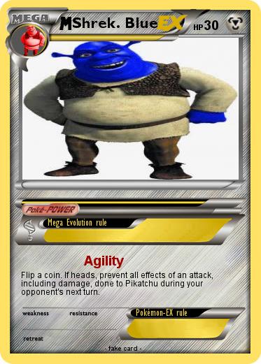 Pokemon Shrek. Blue