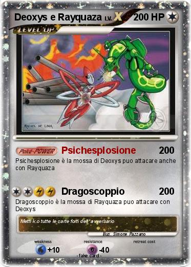 Pokemon Deoxys e Rayquaza