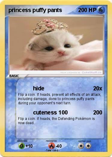 Pokemon princess puffy pants