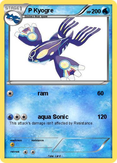 Pokemon P Kyogre