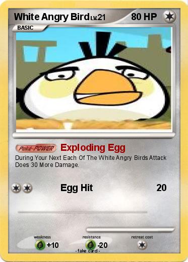 Pokemon White Angry Bird