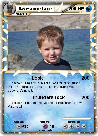 Pokemon Awesome face