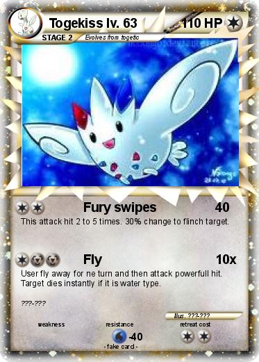 Pokemon Togekiss lv. 63