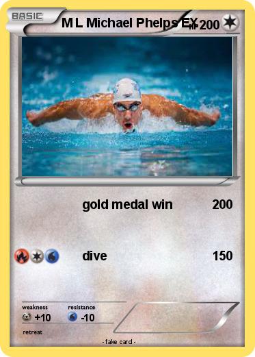 Pokemon M L Michael Phelps EX