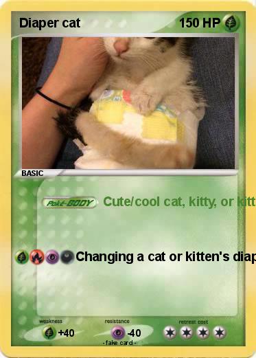 Pokemon Diaper cat