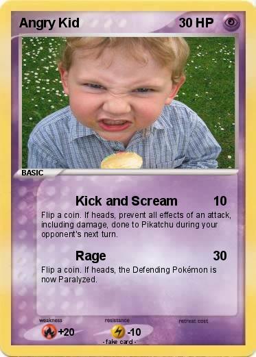 Pokemon Angry Kid