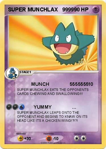 Pokemon SUPER MUNCHLAX   99999 