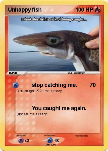 Pokemon Unhappy fish