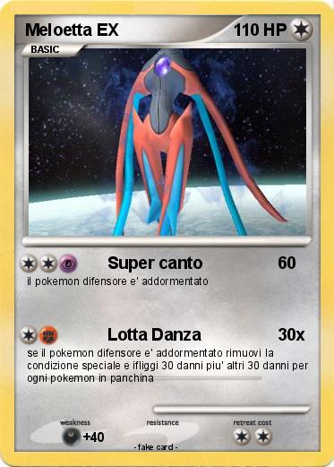Pokemon Meloetta EX