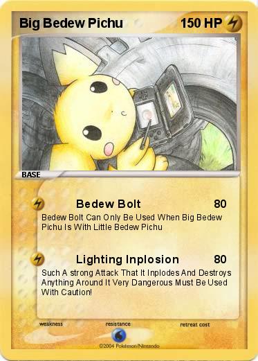 Pokemon Big Bedew Pichu