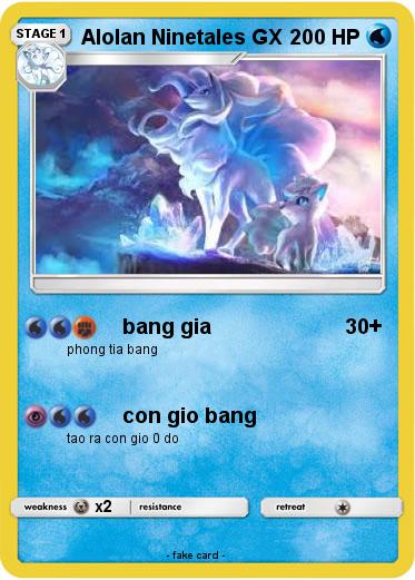 Pokemon Alolan Ninetales GX