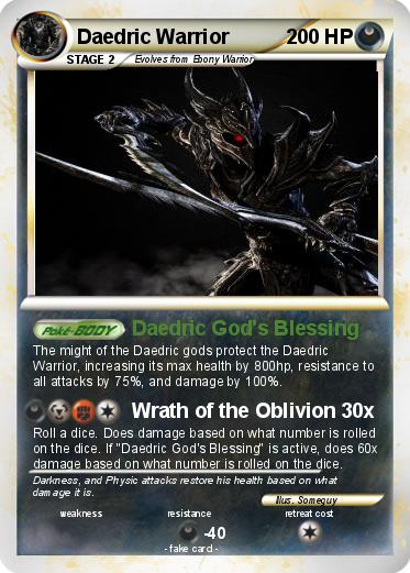 Pokemon Daedric Warrior