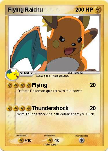 Pokemon Flying Raichu