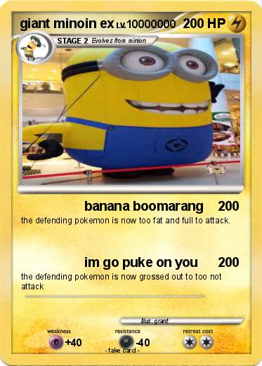 Pokemon giant minoin ex