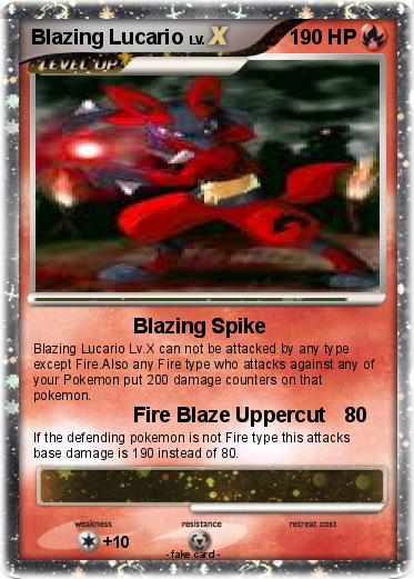 Pokemon Blazing Lucario