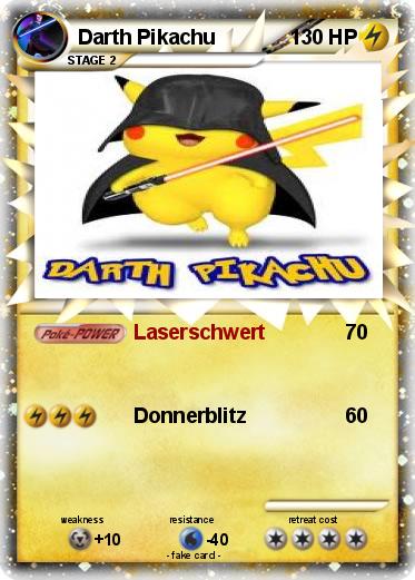 Pokemon Darth Pikachu