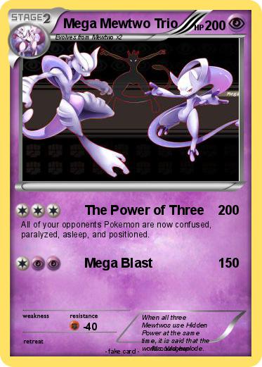 Pokemon Mega Mewtwo Trio
