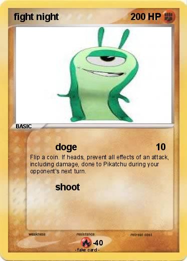 Pokemon fight night