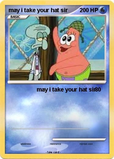 Pokemon may i take your hat sir
