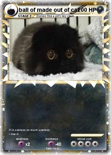 Pokemon ball of made out of cat