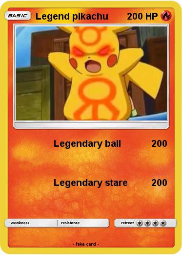 Pokemon Legend pikachu