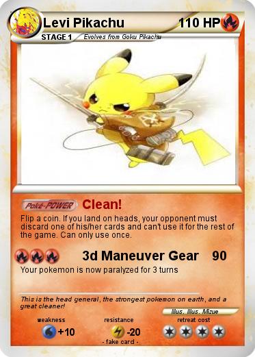 Pokemon Levi Pikachu