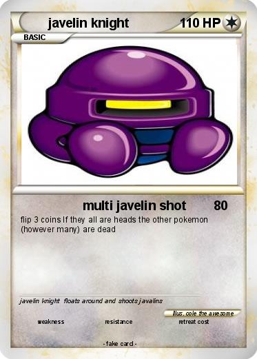 Pokemon javelin knight