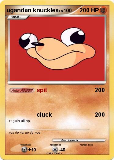 Pokemon ugandan knuckles