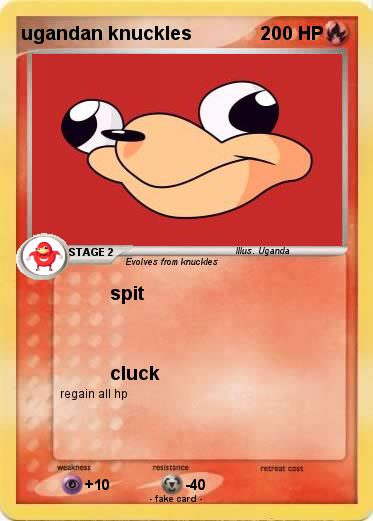 Pokemon ugandan knuckles