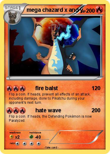 Pokemon mega chazard x and y