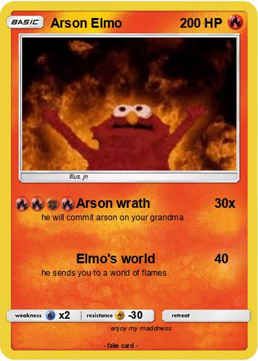 Pokemon Arson Elmo