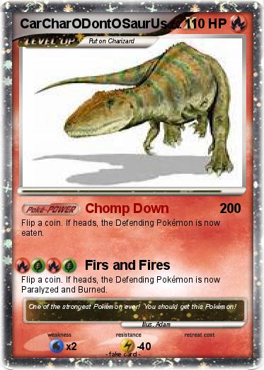Pokemon CarCharODontOSaurUs