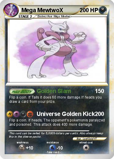 Pokemon Mega MewtwoX