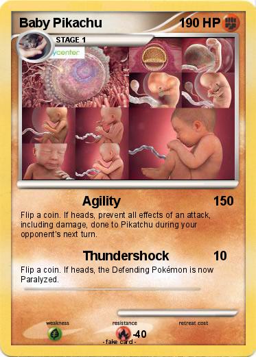 Pokemon Baby Pikachu