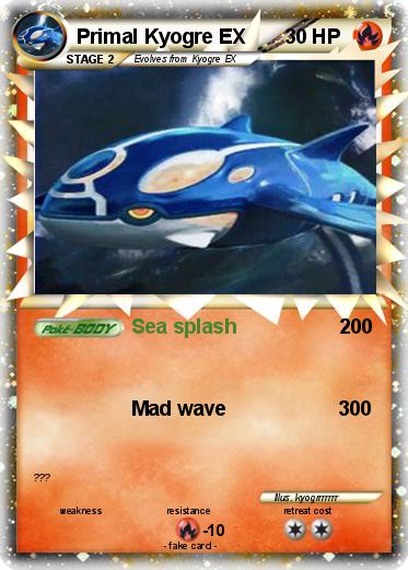 Pokemon Primal Kyogre EX
