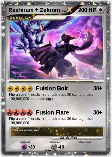 Pokemon Reshiram + Zekrom