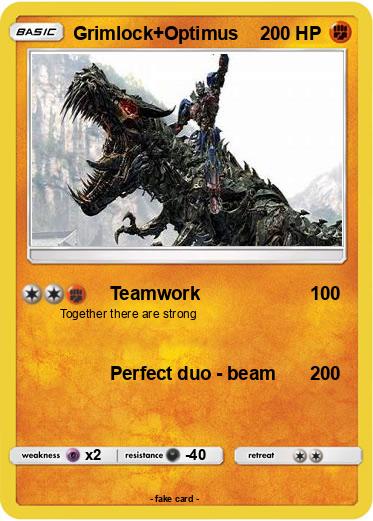 Pokemon Grimlock+Optimus