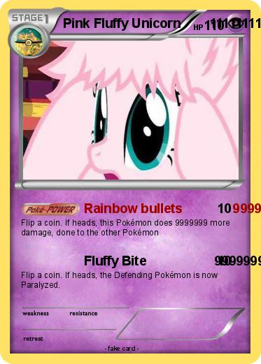 Pokemon Pink Fluffy Unicorn        11111111