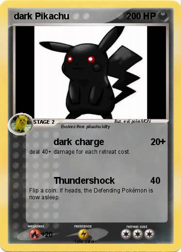 Pokemon dark Pikachu
