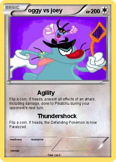 Pokemon oggy vs joey