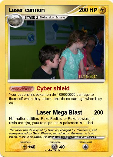 Pokemon Laser cannon