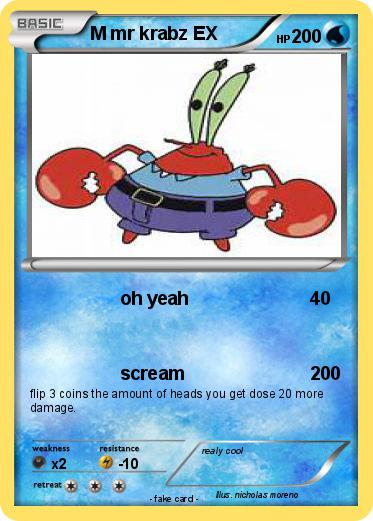 Pokemon M mr krabz EX