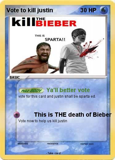 Pokemon Vote to kill justin