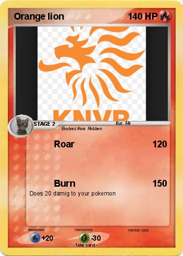 Pokemon Orange lion
