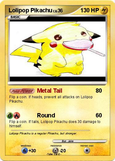 Pokemon Lolipop Pikachu