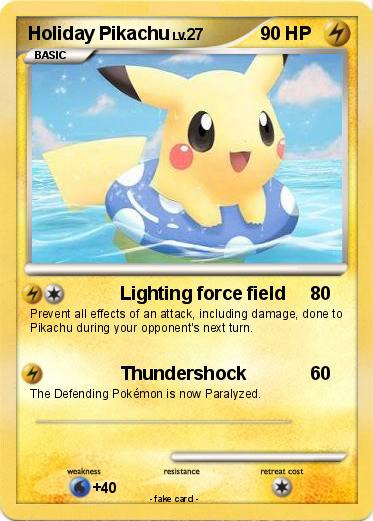 Pokemon Holiday Pikachu