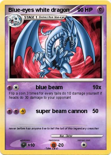 Pokemon Blue-eyes white dragon